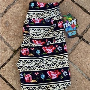NWT- Neff, size Medium, Boys Swim Shorts, tropical and floral print.